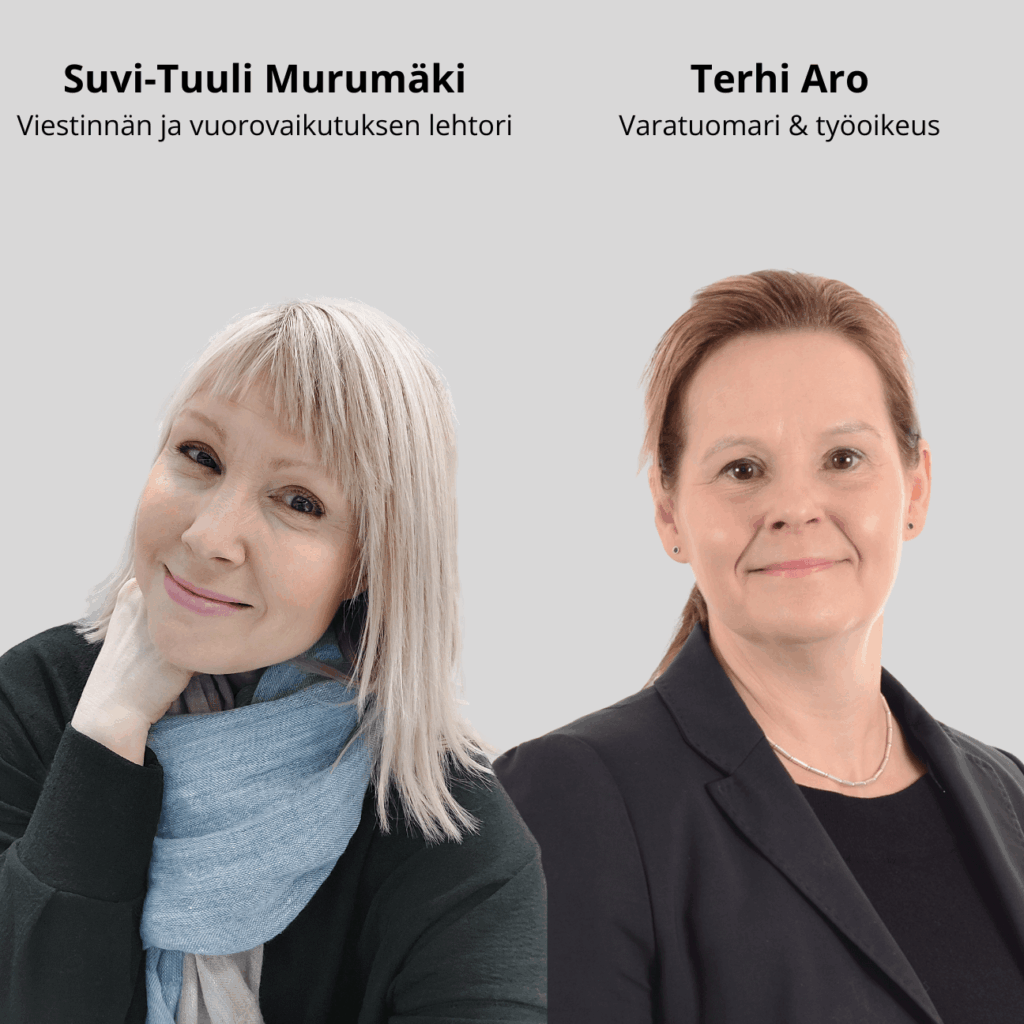 Esihenkilö - onnistu vuorovaikutuksessa ja juridiikassa