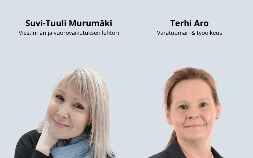 Esihenkilö – onnistu vuorovaikutuksessa ja juriidikassa
